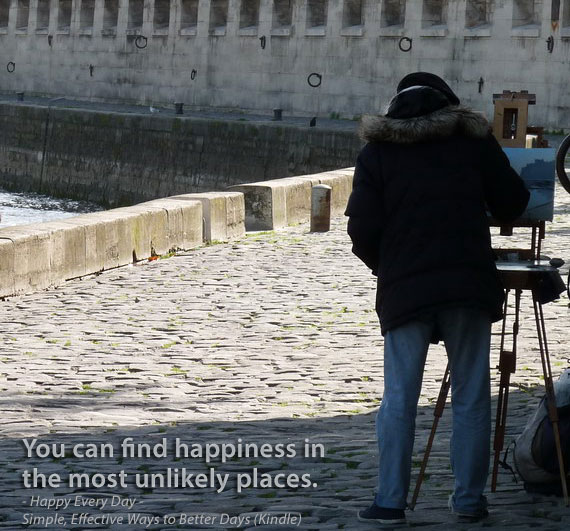 Artist in Paris. Photo by Joan Hutchinson